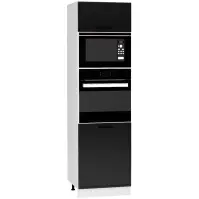Kuchynská skrinka Emily D60PK MV 2133 PL čierny hrášok