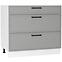 Kuchynská skrinka Emily D90PC S/3 Dast Grey