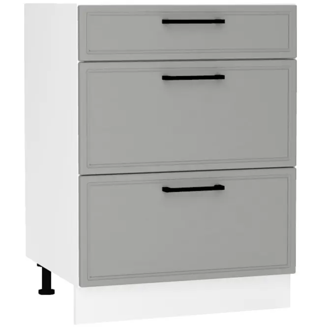 Kuchynská skrinka Emily D60S/3 Dast Grey