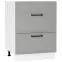 Kuchynská skrinka Emily D60PC S/2 ZASL Dast Grey