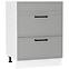 Kuchynská skrinka Emily D60PC S/2 ZASL Dast Grey