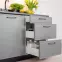 Kuchynské skrinka Emily D60PK MV 2133 PL Dast Grey,5