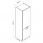 Kuchynské skrinka Emily D60LO 2133 PL 2FR Dast Grey,2