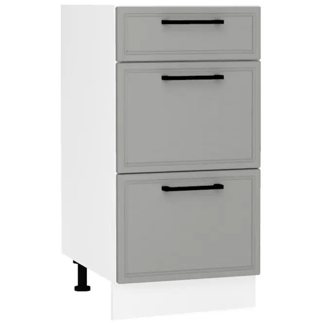 Kuchynská skrinka Emily D40S/3 Dast Grey