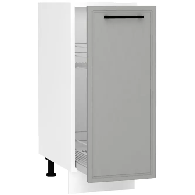 Kuchynská skrinka Emily D30 Cargo + kôš Dast Grey
