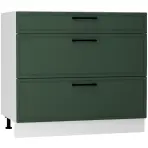 Kuchynská skrinka Emily D90PC S/3 zelená mat
