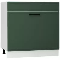 Kuchynská skrinka Emily D80ZL S/1 ZASL zelená mat