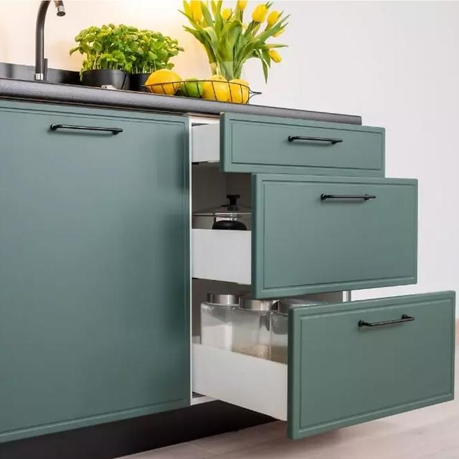 Kuchynská skrinka Emily D60S/3 zelená mat
