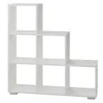 Regál schody 3x3 biely