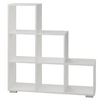 Regál schody 3x3 biely