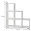 Regál schody 3x3 biely,2