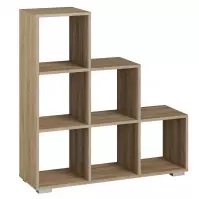 Regál schody 3x3 Dub Sonoma