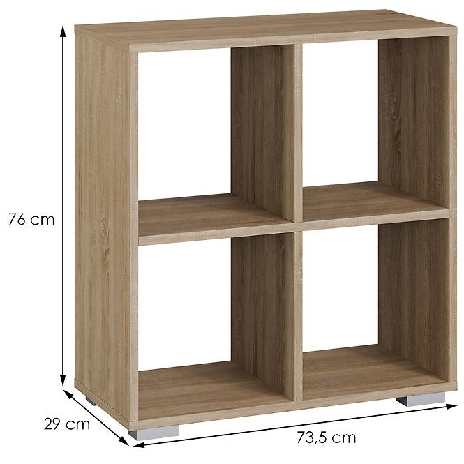 Regál Ażur Kocka 2x2 D.Sonoma