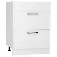 Kuchynské skrinka Emily D60PC S/2 ZASL biely hrášok mat