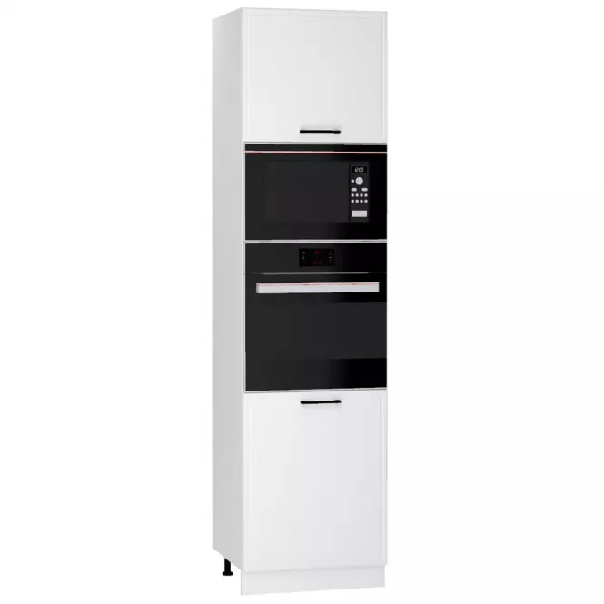 Kuchynská skrinka Emily D60PK MV 2133 PL biely hrášok mat