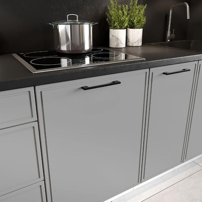 Kuchynské skrinka Emily W60/68 Slim Pl s striebro kapucňou Dast Grey