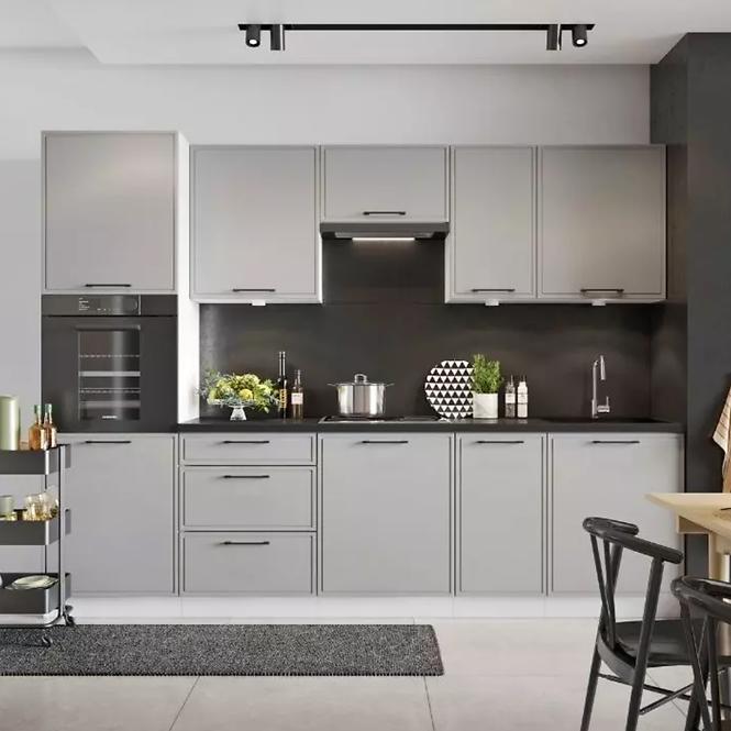 Kuchynské skrinka Emily W60/68 Slim Pl s striebro kapucňou Dast Grey