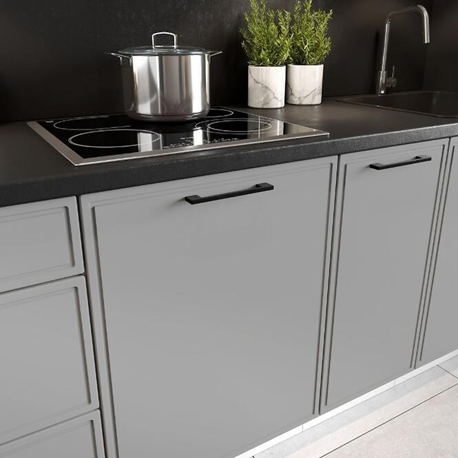 Kuchynské skrinka Emily W60/68 Slim Pl so strieborným digestorom  Dast Grey,4