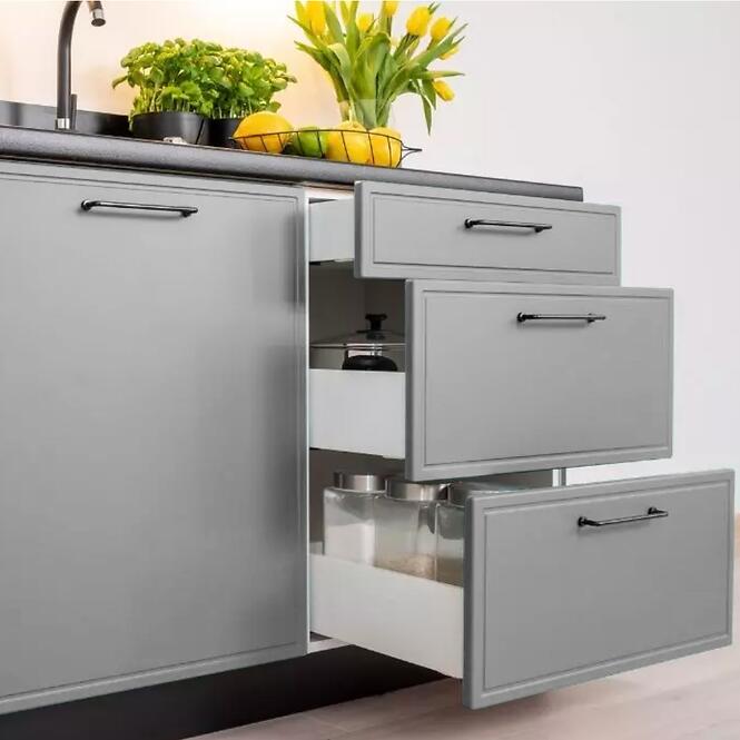 Kuchynské skrinka Emily W60/68 Slim Pl so strieborným digestorom  Dast Grey,6