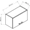 Kuchynská skrinka Emily W60okgr biely hrášok mat,2
