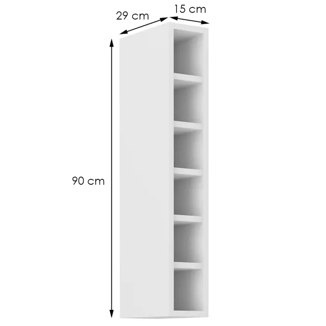 Kuchynská skrinka 15G-90 OTW biela,2