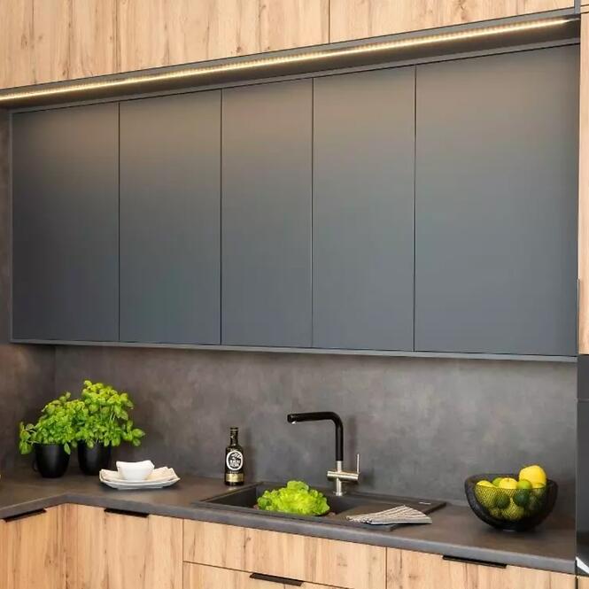 Kuchynská skrinka Bono W60/68 Slim Pl s digestorom strieborný D,7