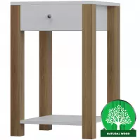 Nočný stolík Oskar 40x35x70 Biely