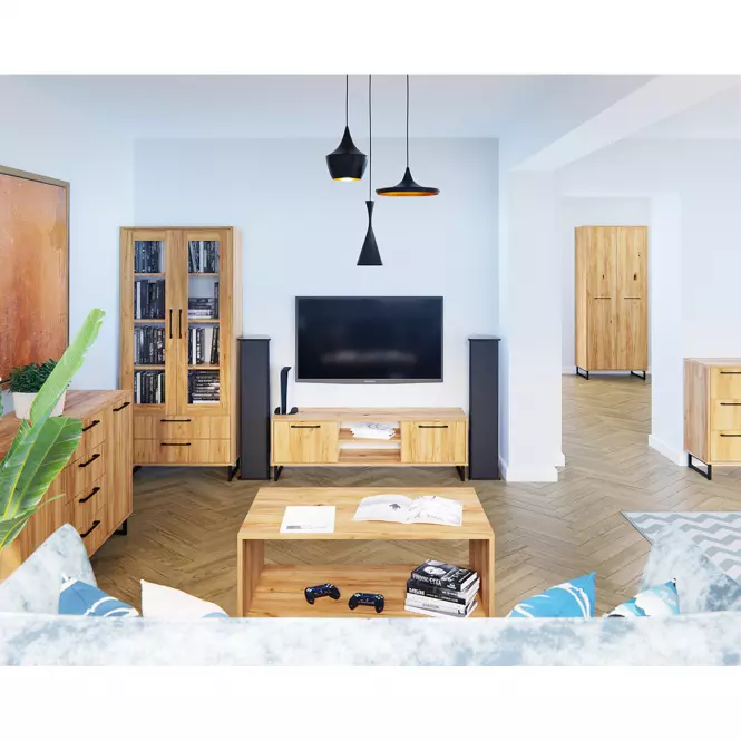 TV stolík Remius D.Craft Zlatý