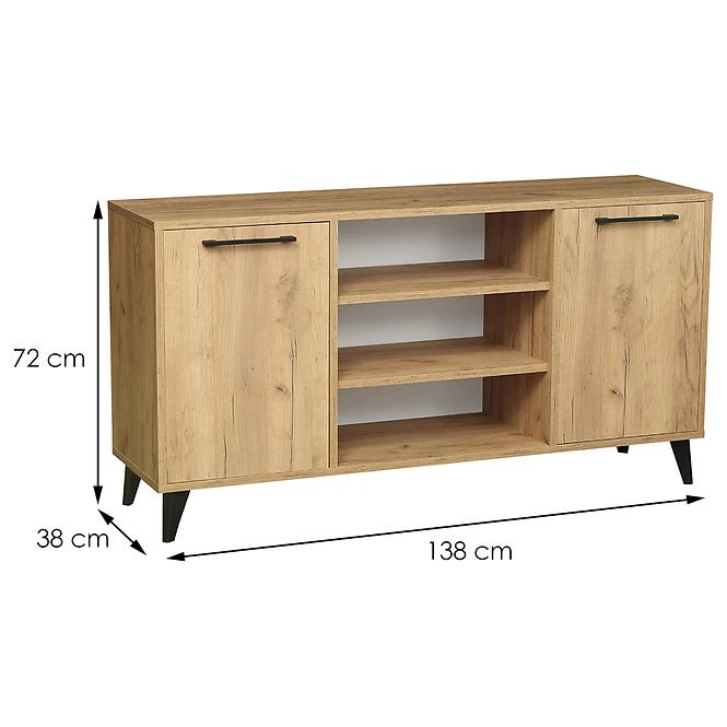 TV stolík Paris D.Craft Zlatý,2