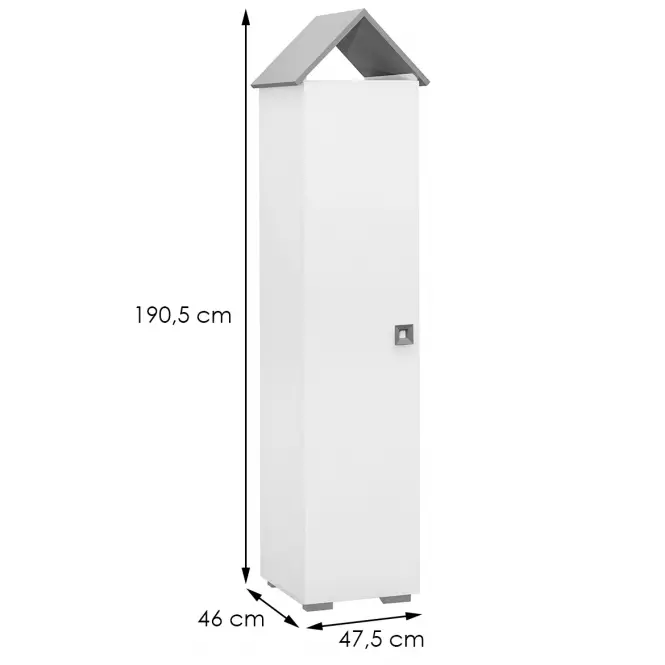 Skriňa bb04  Biely+Šedá,2