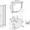 Sprchovací kút POL.KP4/TX5B 80/190 W15 SB+BPZA 2EL Glass Protec,2
