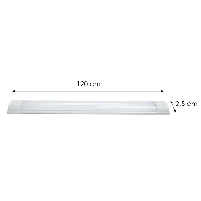 Lineárne svietidlo Batten 36W 4000K Milargo 120 cm ML8022,4