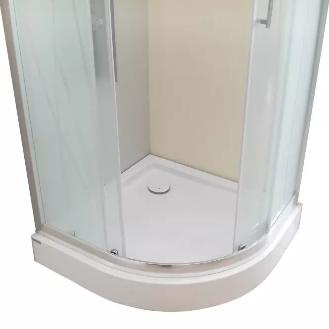 Štvrťkruhový Sprchový kút POL.KP4/TX5B 90/190 W15 SB+BPZA 2EL Glass Protec,4