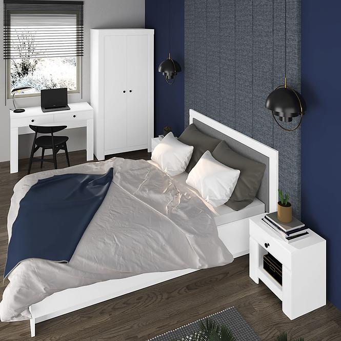 Písací stôl/Toaletný stolík Lahti 12 Biely Mat,3