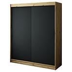 Skriňa Halifax T 180 Dub Artisan/čierna