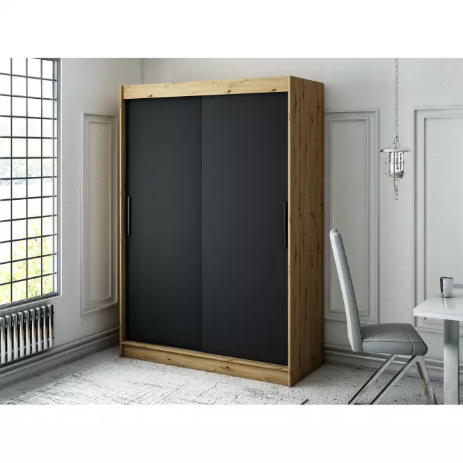 Skriňa Halifax T 150 Dub Artisan/čierna