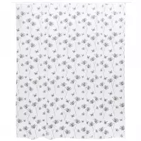 Záves s kolieskami basic flos biely 8271