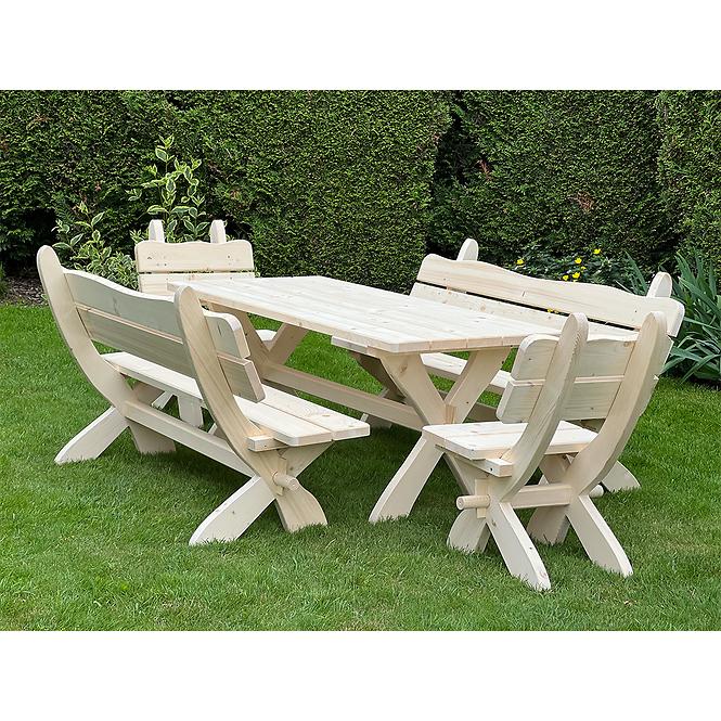 Súprava záhradného nábytku B115 natural,2