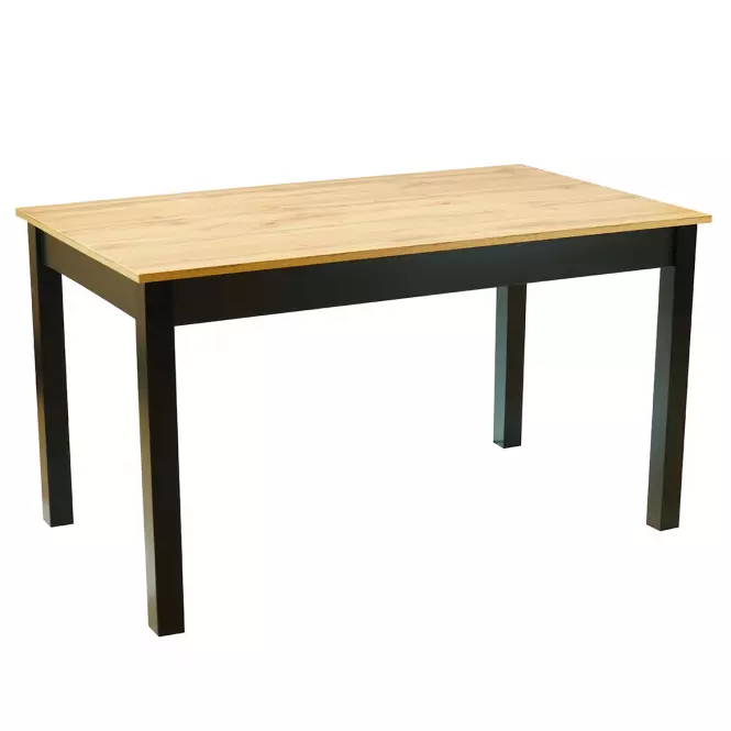 Rozkladací stôl St30 Jarek 160/200x80cm dub wotan, čierne nohy,2