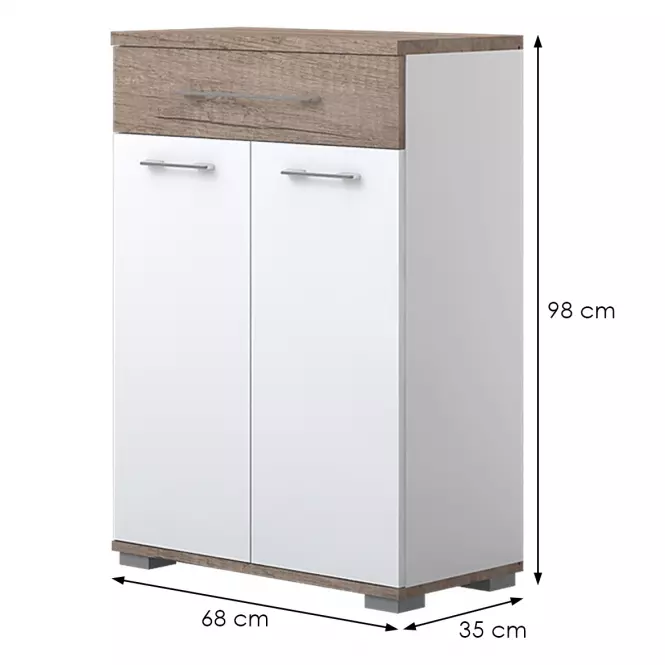 Komoda Azur Cpl21 Dark Nebraska/White,2
