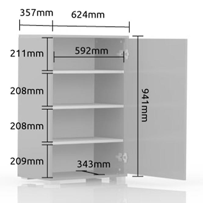 Komoda Stela Cpl1 lakovaná Tobacco Oak/Crystal White