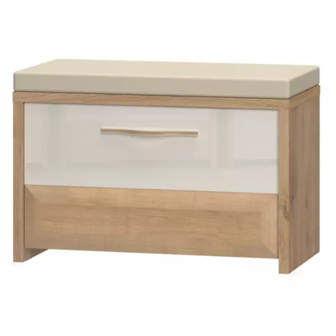 Skrinka na topánky Gala K1 lakovaná Pacific Walnut/Beige
