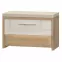 Skrinka na topánky Gala K1 lakovaná Pacific Walnut/Beige