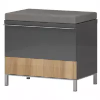Skrinka na topánky Onyx K1 lakovaná Pacific Walnut/Anthracite Skrinka na topánky Onyx K1 lakovaná Pacific Walnut/Anthracite