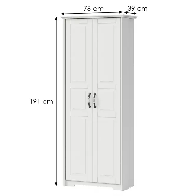Skriňa 2d Evergreen Eg-V2 Ivory