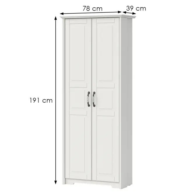 Skriňa 2d Evergreen Eg-V2 Ivory,2