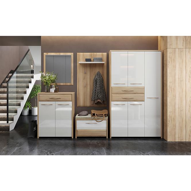 Skriňa 1d Gala V1 lakovaná Pacific Walnut/Beige