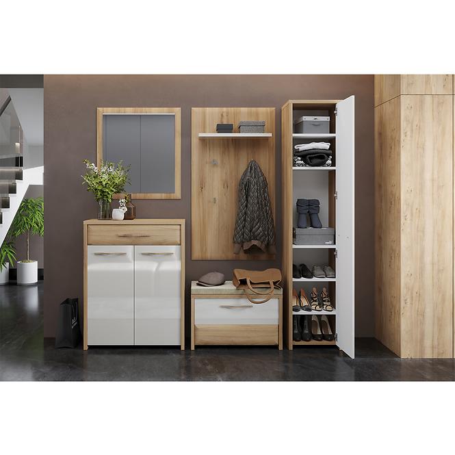 Skriňa 1d Gala V1 lakovaná Pacific Walnut/Beige