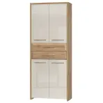 Skriňa 4d2s Gala V42 lakovaná Pacific Walnut/Beige