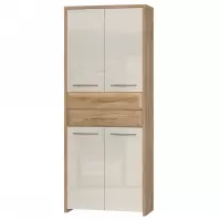 Skriňa 4d2s Gala V42 lakovaná Pacific Walnut/Beige